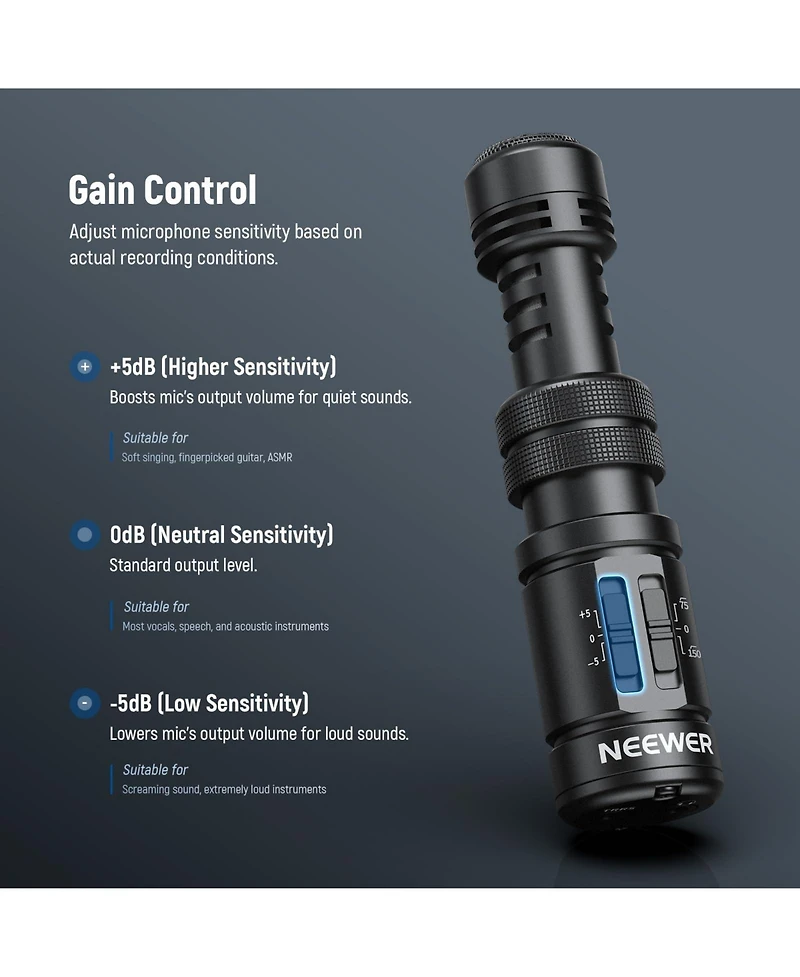 Neewer VM11 Microphone for select iPhone and Android mobile devices