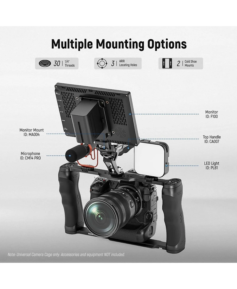 Neewer CA016 Camera Mounting Accessory for select Canon, Nikon and Sony cameras