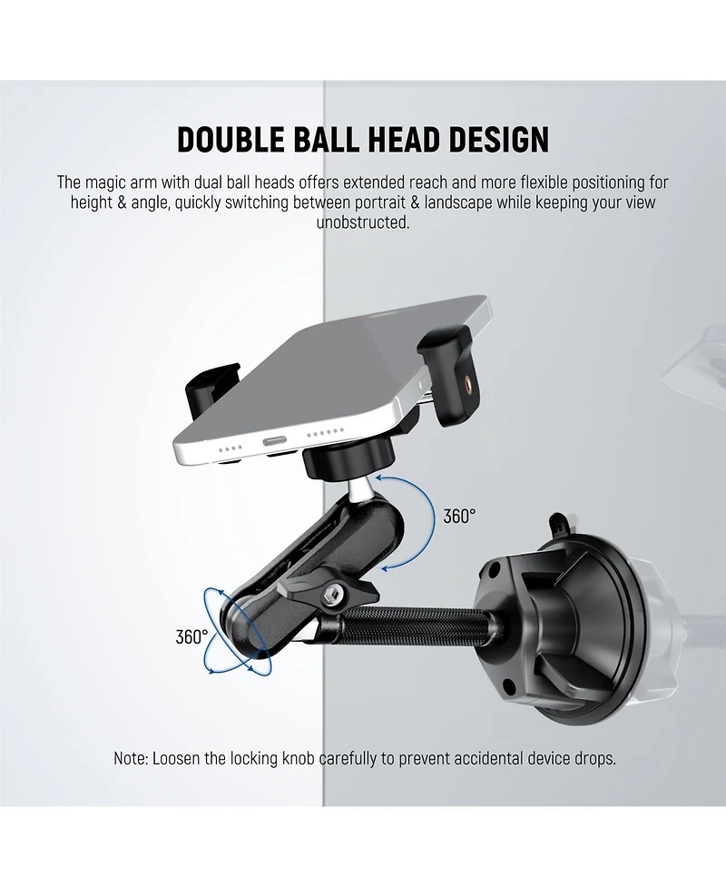Neewer PA137 Camera Mounting Accessory for select iPhone and Android mobile devices