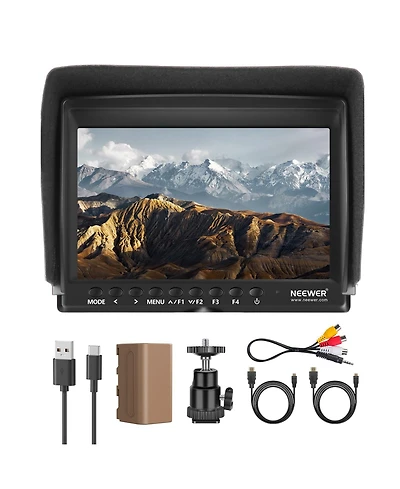 Neewer F100 Camera Battery and Charging Accessory with 7 Inch, 4400mAh