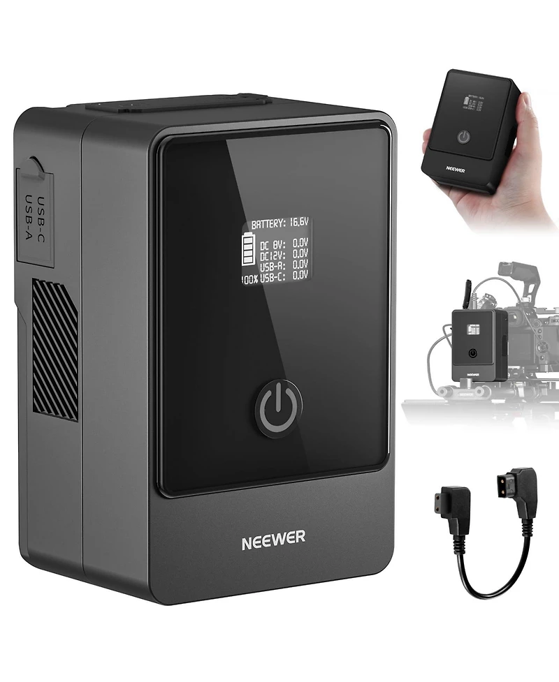Neewer PS099F Camera Mounting Accessory with 6800mAh, 99Wh, 100W for SmallRig Bmpcc 4k 6k