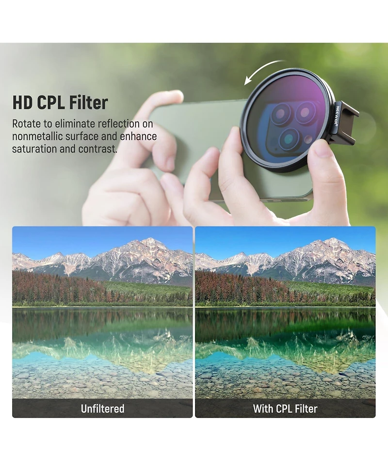 Neewer S25 Camera Lens Accessory with Cpl for select iPhone and Android mobile devices