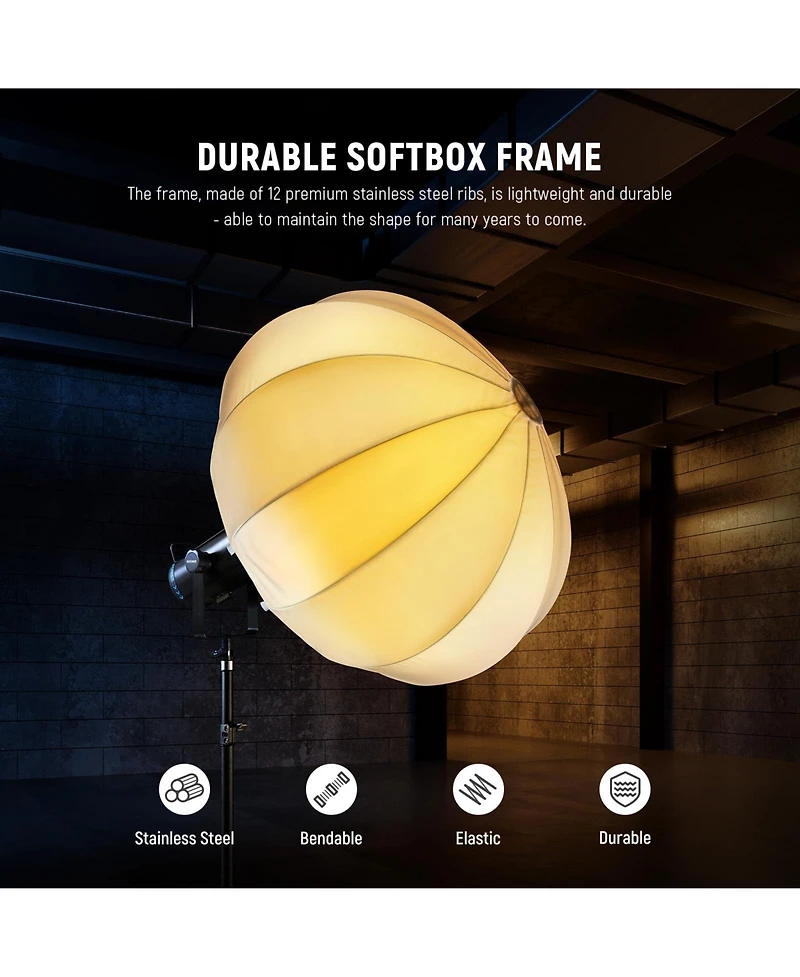Neewer NS20L Softbox with 50cm, Rgb