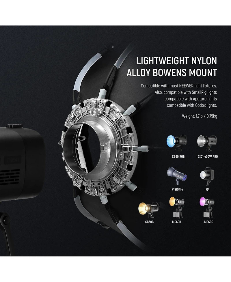 Neewer NS22P Softbox with 55cm, 300W, 400W