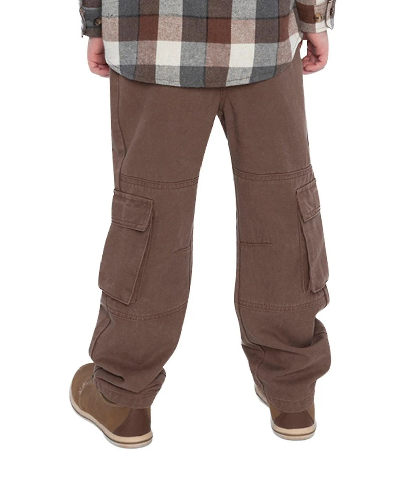 Deux par Baby Boys 12M-24M Twill Pants with Cargo Pockets
