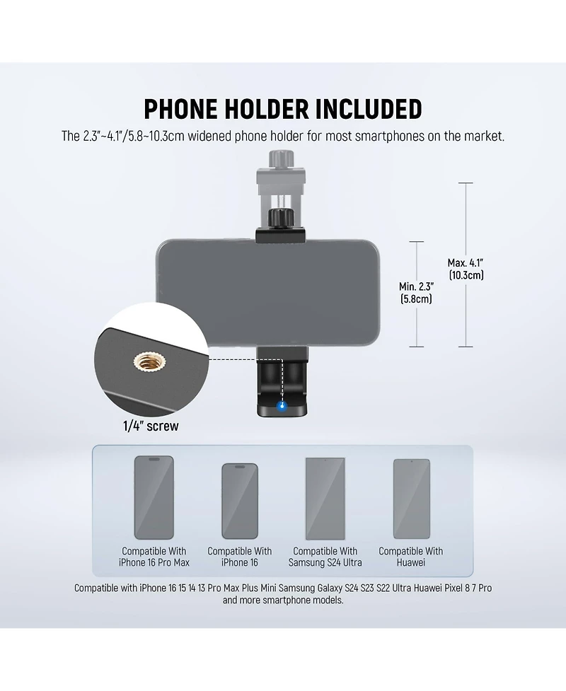 Neewer TS03 Camera Tripod for select iPhone models