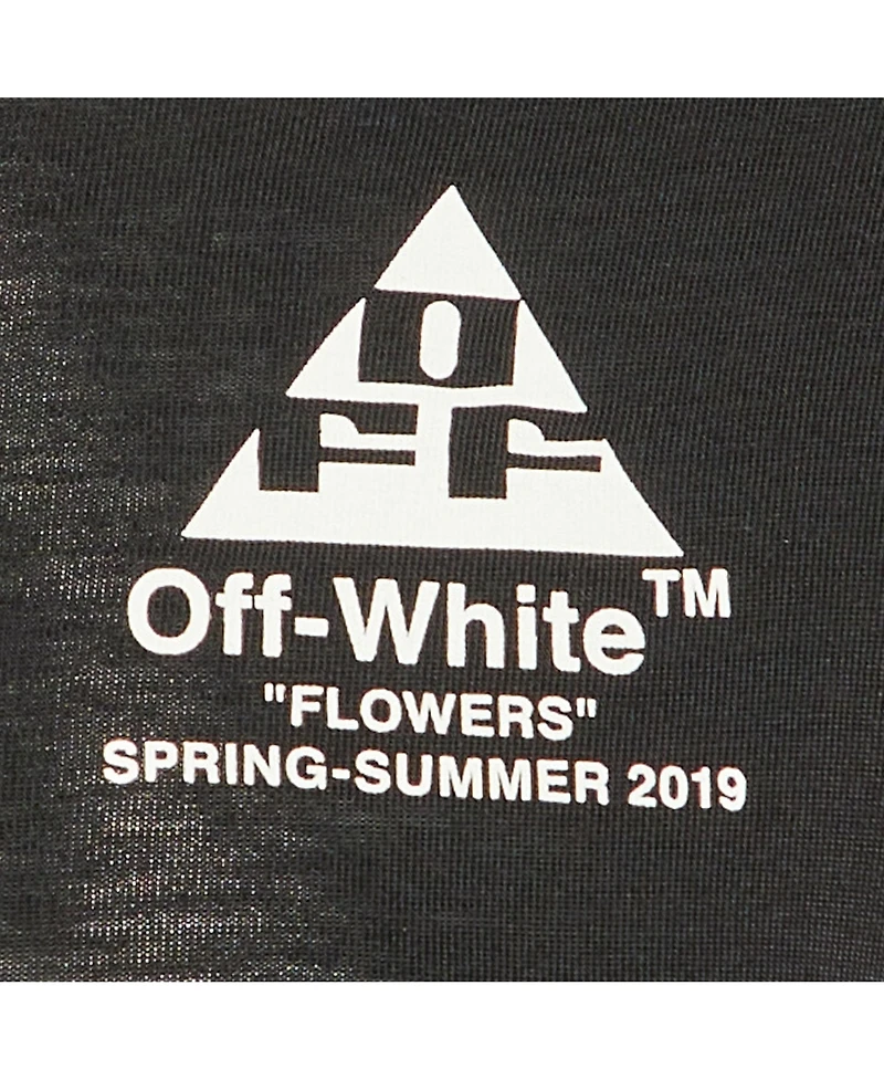 Pre-Owned Off-White Women's Flowers Logo Graphic T-Shirt
