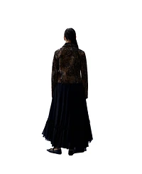 Pcfg Women's Your Itch Leopard-Print Kangaroo Leather Jacket