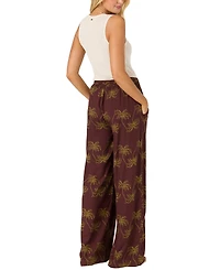O'Neill Women's Rosalie Palm Stripe Drawstring Pull-On Pants