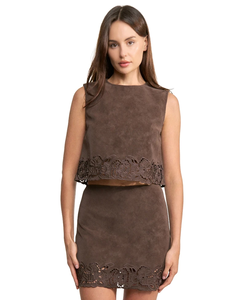 En Saison Women's Pauline Zipper Back Top
