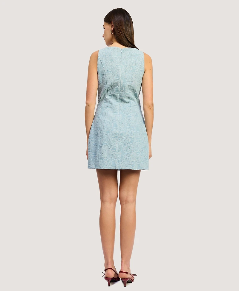 En Saison Women's Dominique Sleeveless Round Neck Mini Dress
