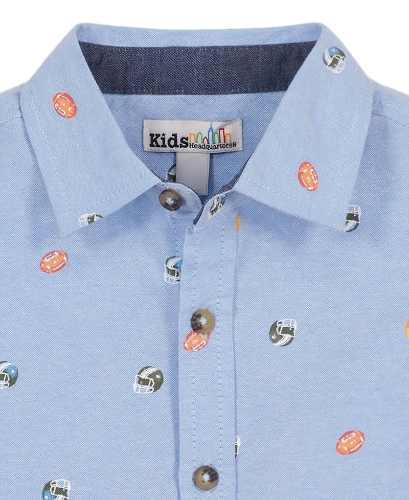 Kids Headquarters Toddler Boys' 2T-5T Woven Shirt and Pants