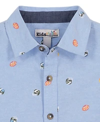 Kids Headquarters Toddler Boys' 2T-5T Woven Shirt and Pants