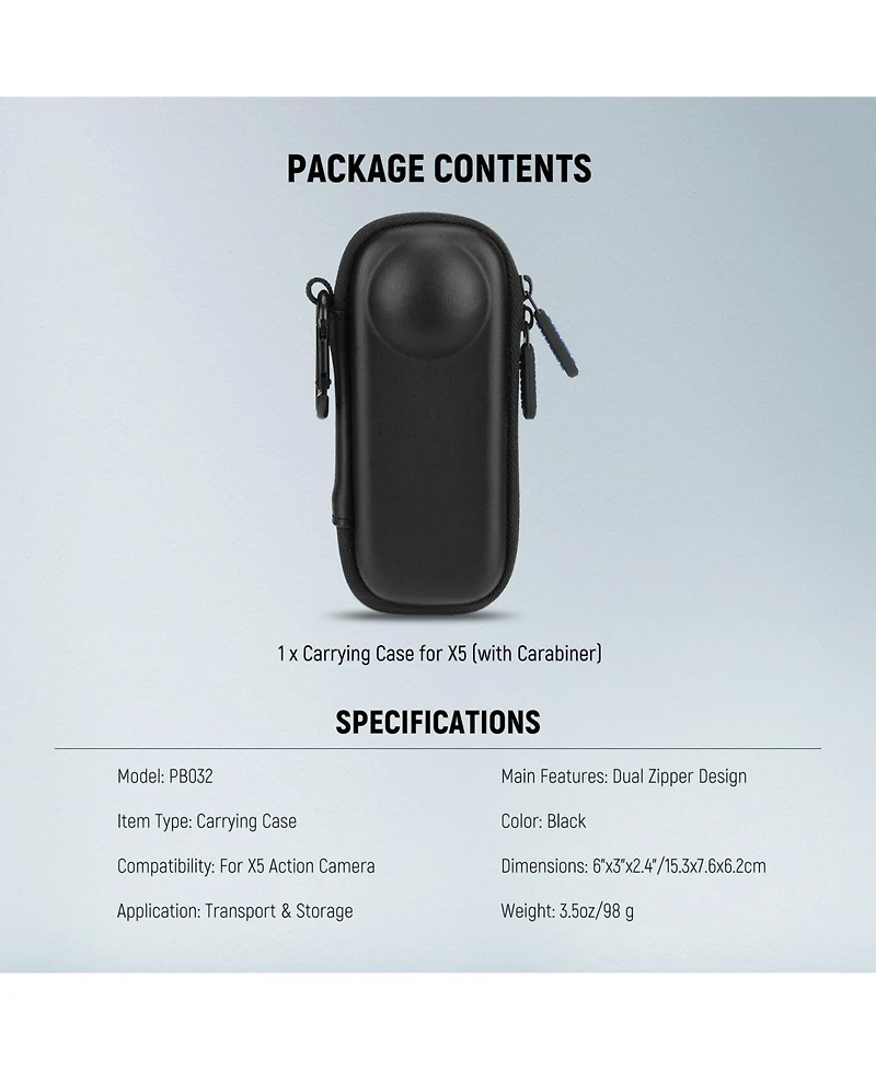 Neewer PB032 Camera and Photo Accessory for Insta 360 X5