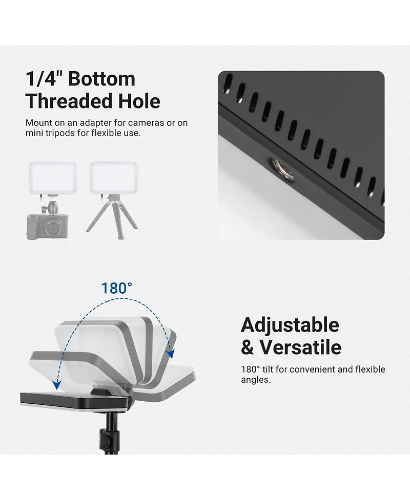 Neewer BP132 Led Video Light with 810lux, 3200K-5600K, CRI95