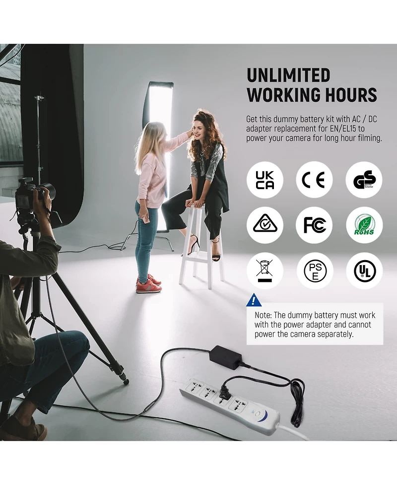 Neewer Ep-5B Camera Battery and Charging Accessory for Nikon Z5 Z6 Z7 Z6II Z7II D500 D610