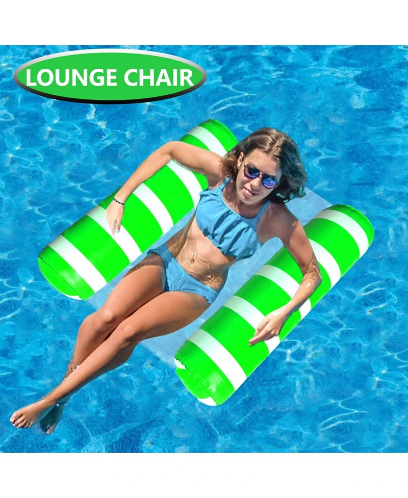 Aofar 2pcs Inflatable Pool Hammock Water Lounge Float