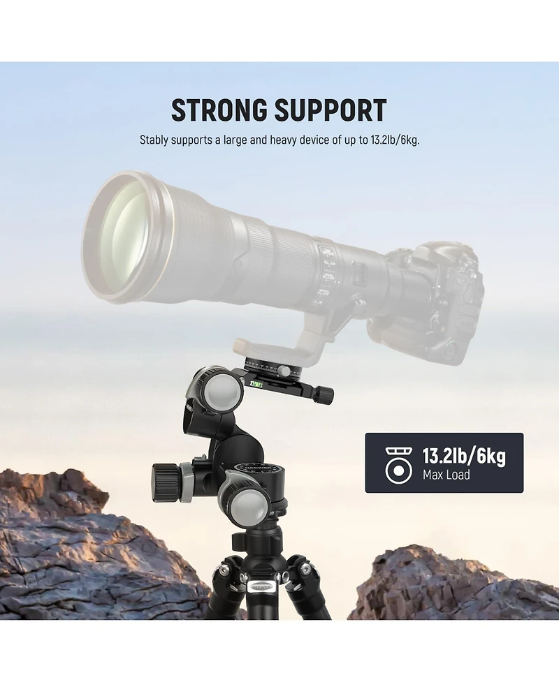 Neewer TH16 Camera Tripod with 13.2lb, 6kg