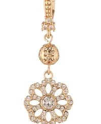 Marchesa Crystal Filigree Beaded Double Drop Earrings