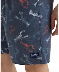 Salt Life Men's Men s Harbor Claws Printed Volley Boardshorts