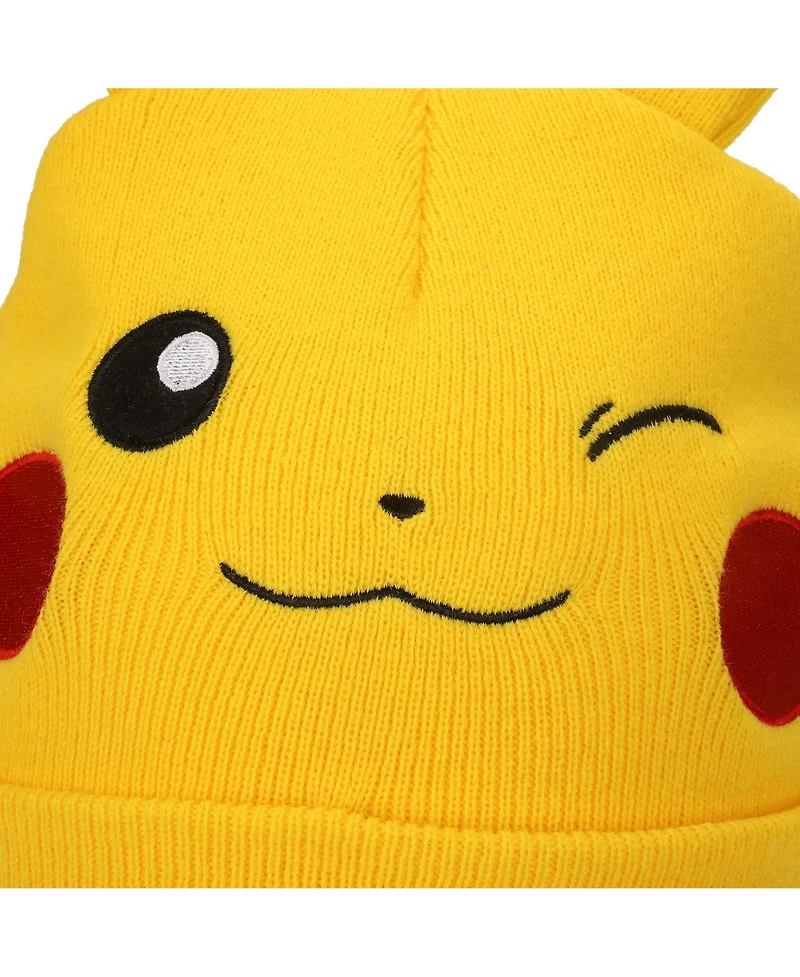 Pokemon Boys' and Girls' Embroidered Hat and Gloves, 2-Piece Set