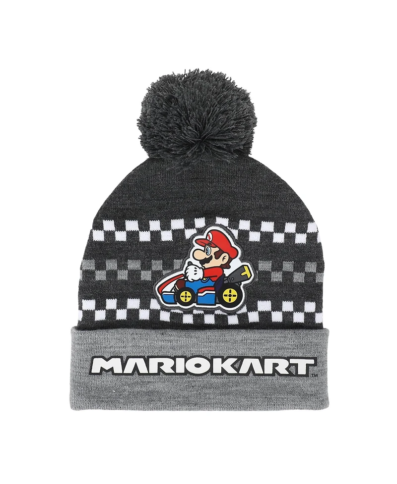 Super Mario Boys' and Girls' Graphic Beanie and Matching Gloves, 2-Piece Set