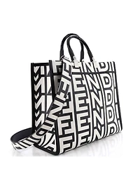 Pre-Owned Fendi Medium x Marc Jacobs Sunshine Shopper Tote Printed Leather