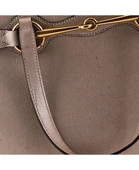 Pre-Owned Gucci Medium Bright Bit Convertible Tote Leather
