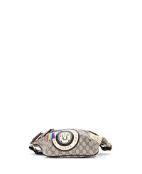 Pre-Owned Gucci Courrier Zip Belt Bag Gg Coated Canvas with Applique