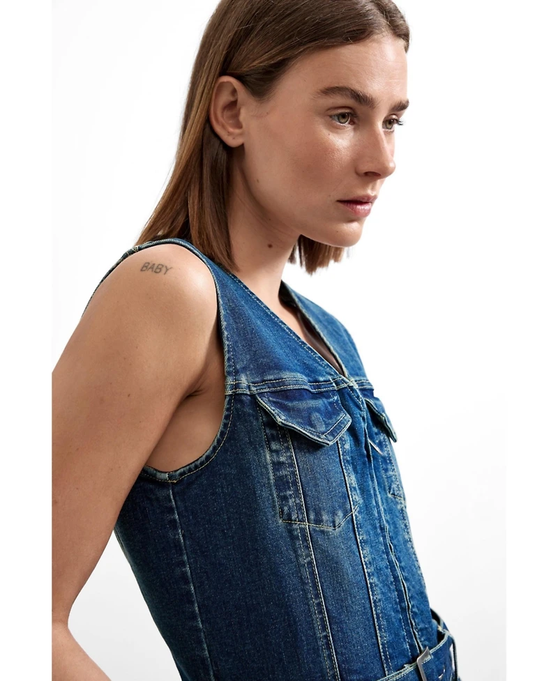 Desigual Women's Sleeveless Denim Dress