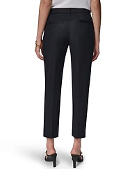 Donna Karan New York Women's Flat-Front Stretch Double-Layer Pants