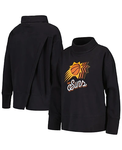LevelWear Women's Black Phoenix Suns Sunset Pullover Sweatshirt