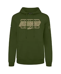 LevelWear Men's Olive Tampa Bay Lightning Podium Pullover Hoodie