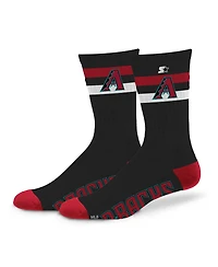 Starter Men's and Women's Arizona Diamondbacks Team Color Two-Stripe Crew Socks