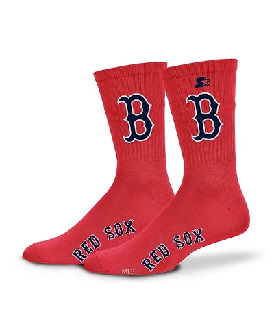 Starter Men's and Women's Red Boston Red Sox Satin Crew Socks