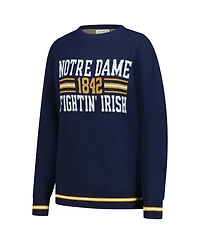 Uscape Apparel Men's and Women's Navy Notre Dame Fighting Irish Renew Knit Vintage Retro Sweater
