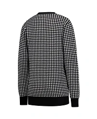 Uscape Apparel Women's Black Alabama Crimson Tide Renew Knit Vintage Houndstooth Sweater