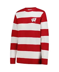 Uscape Apparel Men's and Women's White Wisconsin Badgers Renew Knit Stadium Sweater