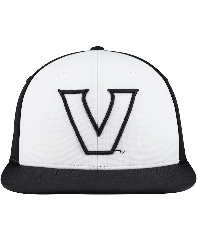 Uscape Apparel Men's and Women's White Vanderbilt Commodores Logo Flex Hat