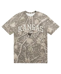 Uscape Apparel Men's Camo Kansas Jayhawks Back Bay Heavyweight T-Shirt
