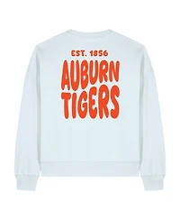 Uscape Apparel Women's White Auburn Tigers Cloud Sweatshirt
