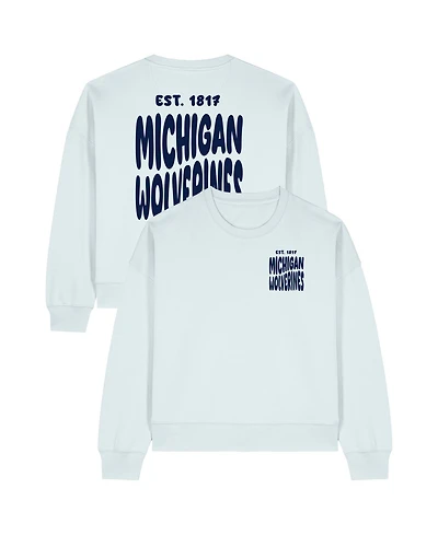 Uscape Apparel Women's Light Blue Michigan Wolverines Cloud Sweatshirt