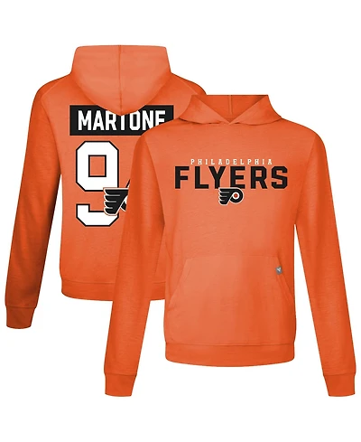 LevelWear Men's Porter Martone Orange Philadelphia Flyers Relay Name & Number Long Sleeve Hooded T-Shirt