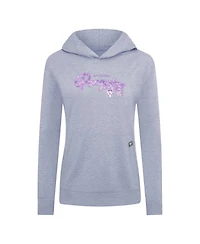 LevelWear Women's Heather Gray Pittsburgh Penguins Hockey Fights Cancer Relay Pullover Hoodie