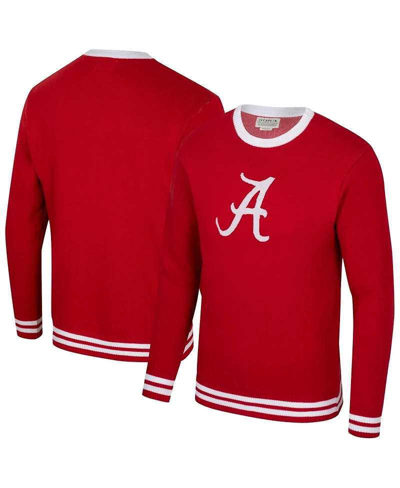 Uscape Apparel Men's and Women's Crimson Alabama Tide Renew Knit Vintage Pullover Sweater