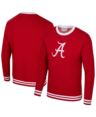Uscape Apparel Men's and Women's Crimson Alabama Tide Renew Knit Vintage Pullover Sweater