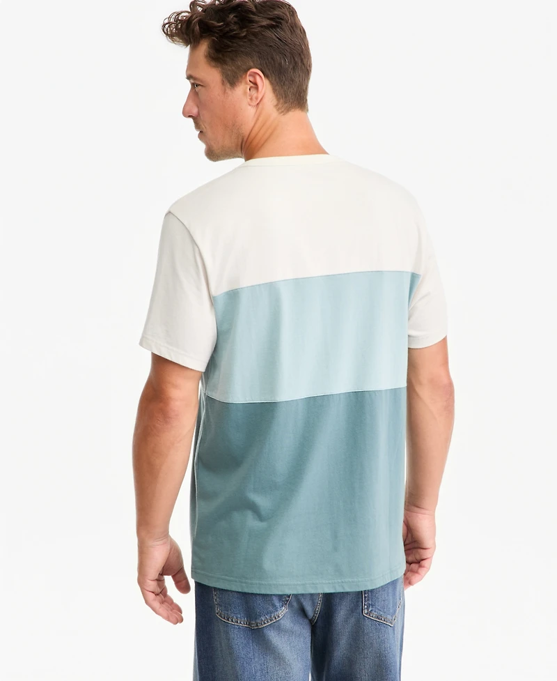Sun + Stone Men's Short-Sleeve Tri Colorblock Cotton T-Shirt, Macy's Exclusive