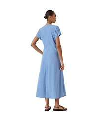 Hush Women's Grace Air Flow V-Neck Midi Dress