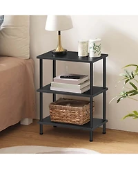 Slickblue Slim 3-Tier End Table with Twist-On Assembly and Multi-Level Storage