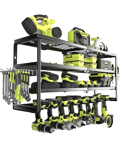 Xdovet Power Tool Organizer Wall Mount Drill Holder Charging Station